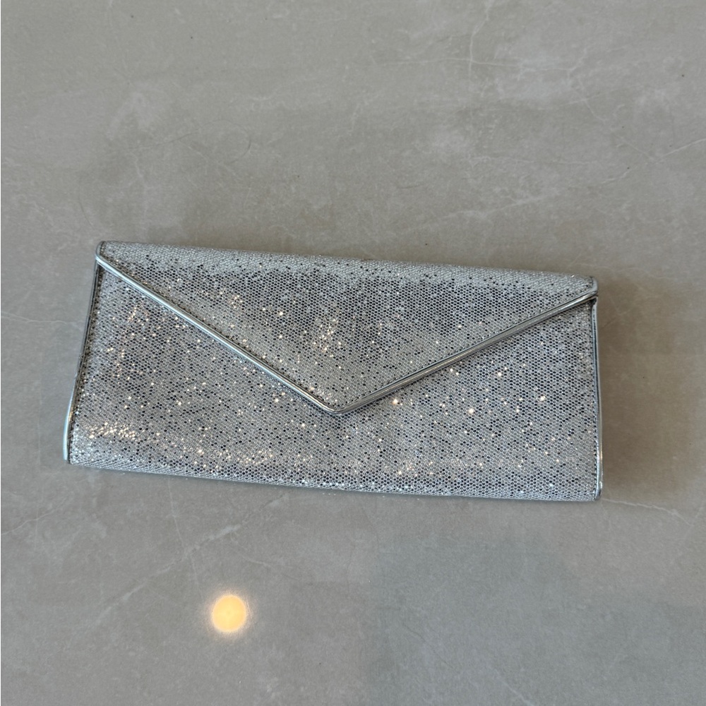 Aldo Silver Clutch Bag